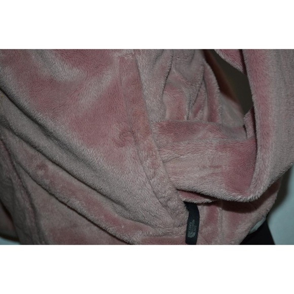 29877 The North Face Plush Fleece Jacket Full Zip Pink Gray Size Large Girls - Picture 5 of 10